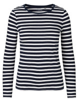 White - Navy (Striped)